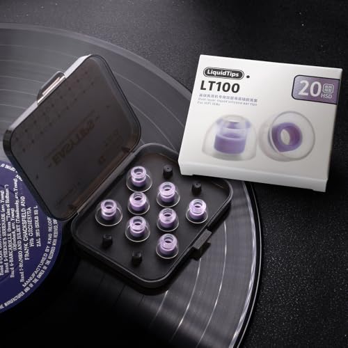 Image of WHINNER LT100 Liquid Silicone Ear Tips, Replacement for Truthear /Moondrop /Campfire Audio (5-6.5mm Nozzle), Tight Impactful Bass & Comfort (Violet)