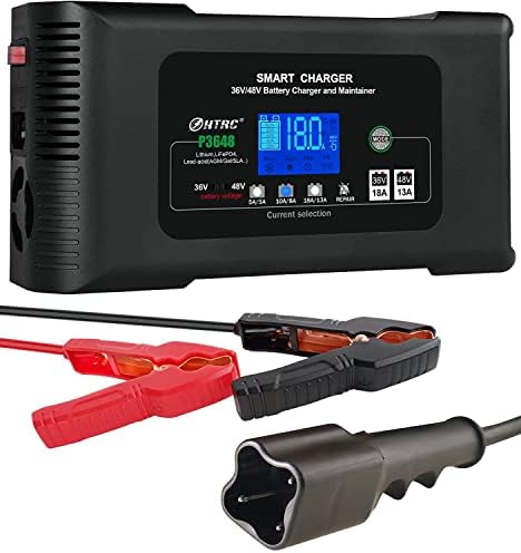 Haisito Golf Cart Charger, 36V 18 Amp /48V13 Amp Lead-Acid Lithium Lifepo4 Battery Charger, Yamaha Golf Cart Charger