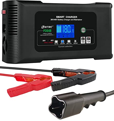 Haisito Golf Cart Charger, 36V 18 Amp /48V13 Amp Lead-Acid Lithium Lifepo4 Battery Charger, Yamaha Golf Cart Charger #TOP3