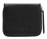 weiches, genarbtes Glattleder Liebeskind Berlin Oak Sabia Geldbörse, Medium (9.5 cm x 11.3 cm x 2.5cm), black
