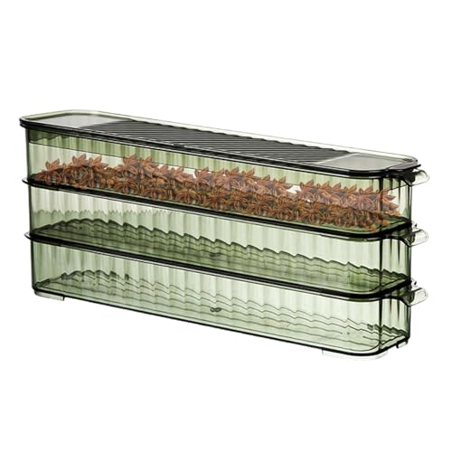 Tapas de para refrigerador, caja de almacenamiento para refrigerador, tapas apilables, organizador de refrigerador, contenedor de carne múltiple