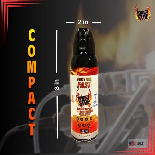 Miniatura 5 de Perfect Stop Fire Spray - Mini extintor de incendios para el hogar, cocina, barbacoa, garaje, automóvil. Fiable, compacto, portátil y fácil de usar,