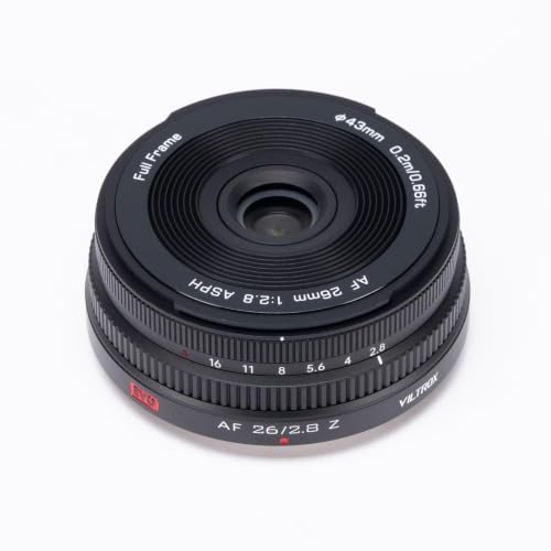 Image of VILTROX 26mm F2.8 EVO Z Full Frame Lens for Nikon Z, Auto Focus Ultra-Thin Pancake Lens for Nikon Z-Mount Cameras Z5 Z50 Z50II Z6 Z6II Z7 Z7II ZFC Z30 Z9 Z8 ZF Z6III