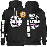 Custom Hoodies for MenWomen Design Your Own Personalized Sweatshirts with Photo Text Customized Hoodies for Gifts Black