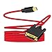 Produktbild ANNNWZZD Mini Displayport auf DVI, Thunderbolt Mini DP auf DVI 24+1 Kabel Kompatibel für MacBook, iMac(LG51) Surface Pro, Laptop 2m