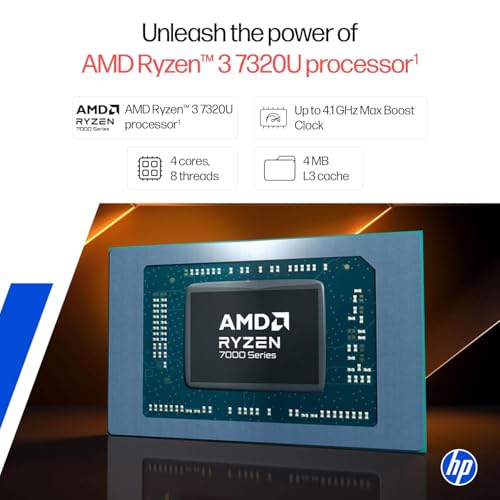 Image of HP 15, AMD Ryzen 3 7320U (8GB DDR4, 512GB SSD) FHD, Anti-Glare, Micro-Edge, 15.6'' /39.6cm, Win11, M365 Basic(1yr)* Office24, Silver, 1.59kg, fc0500AU, FHD Camera w /Privacy Shutter Laptop