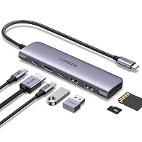 UGREEN Revodok 1071 USB C Hub, 7 in 1 Multiport Adapter with 4K HDMI, 100W PD Charging, Type A& C 5Gbps Data Ports, SD/TF Card Reader for PC Laptop Compatible with MacBook Air, iPad, iPhone 17/16/15