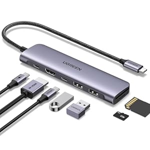 UGREEN 7-in-1 USB C hub 4K HDMI 30H...