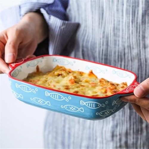 Naczynia do pieczenia Szeroki makaron z grilla, patelnie płaskim dnem, garnki gliniane(Średni)