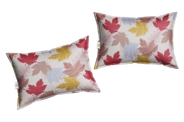 Image of RD TREND Glace Cotton Assorted Pillow Cover Set of 2 (4 Pcs) - Premium 210 TC, Standard Size 18 inchx28 inch | Soft & Breathable Floral Printed Design for Bedroom |Multi 1
