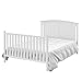 Storkcraft Steveston 5-in-1 Convertible Crib & Changer (White) – GREENGUARD Gold Certified, Fits Standard Crib Mattress, Converts to Toddler Bed and Full Bed, 4 Adjustable Mattress Heights