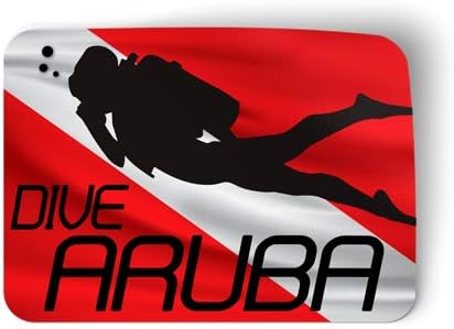 Squiddy Dive Aruba - Vinyl Sticker - Large Size (12" Wide)