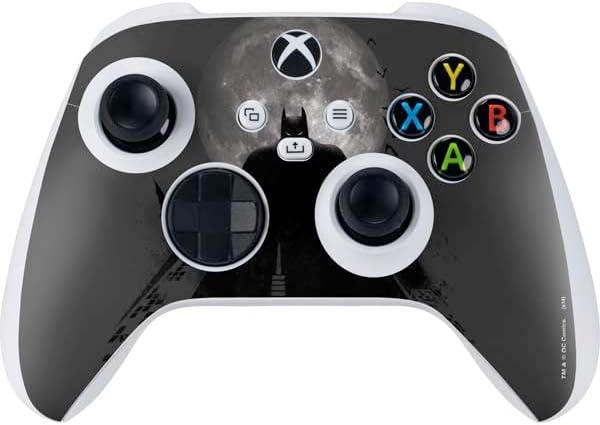 Skinit Decal Gaming Skin Compatible with Xbox Series S Controller - Officially Licensed DC Comics Batman in The Sky Design