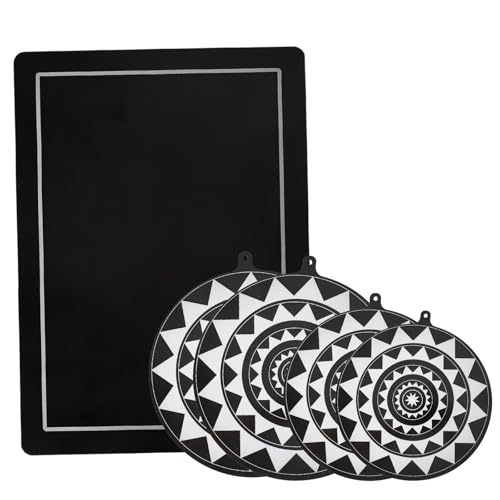 5 Stück Induktionsschutzmatte– Ultra-robuste Herdabdeckung für Induktionskochfeld & Ceranfeld bis 260°C | Antirutsch Hitzeschutzmatte mit Glasfaser | Kochfeld-Abdeckungsset leicht zu reinigen