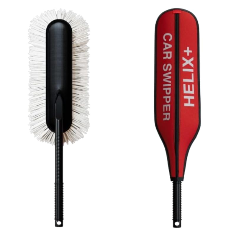 Helix+ Wax-Coated Microfiber Car Duster,Duster for Car Cleaning S...