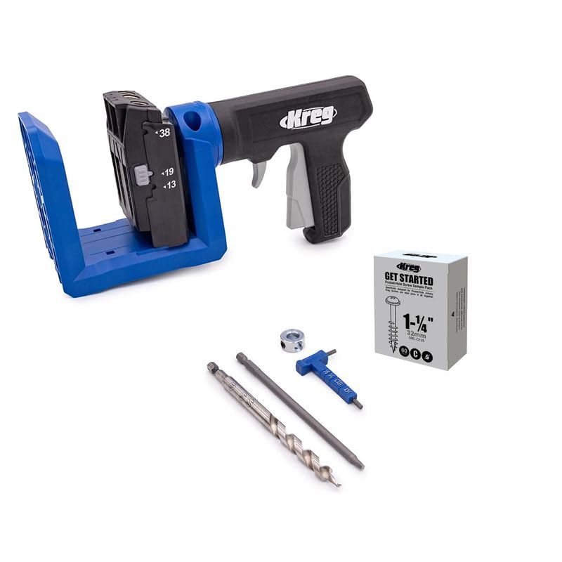 Kreg Pocket-Hole Jig 520PRO2 - Gabarit de perçage mobile et efficace pour les raccords de trous de poche - Raccord bois rapide et stable - Pour des...