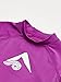 Kanu Surf Girl's Keri UPF 50+ Long Sleeve Rashguard, Purple, 2T