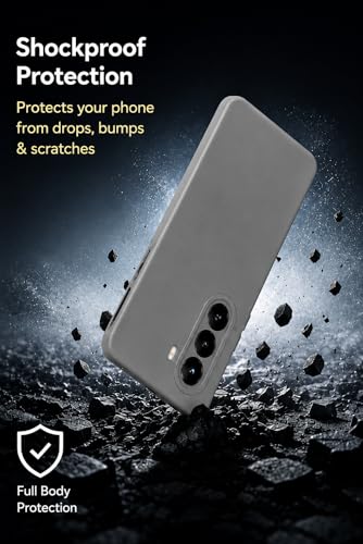 Image of FIRST MART Silicone Back Cover for OnePlus Nord CE 6 lite | Matte Grey Anti-Slip Grip Case, Precise Cutouts, Scratch Resistant, Slim Fit | Pack of 1