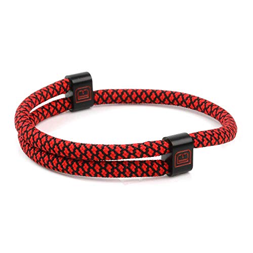 Dowling Brothers Paracord Adjustable Handmade Sport Bracelet (Red Diamond)
