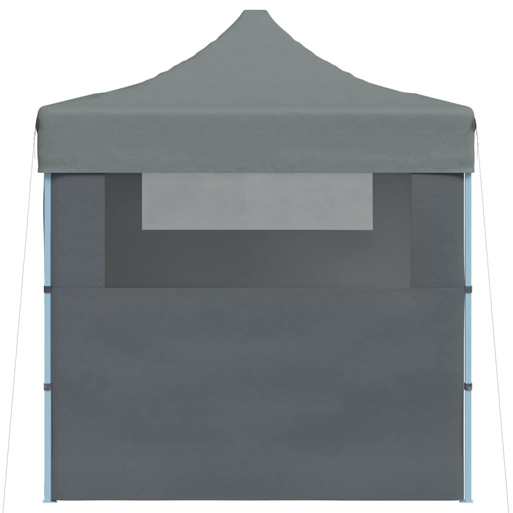 Partyzelt Faltbar 3x4m 3 Seitenwände Garten Pavillon Anthrazit