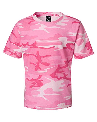 Youth Camouflage T-Shirt XS Pink Woodland