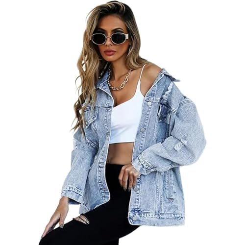 Veste en Jean pour Femmes Contre le Froid Manteau Workwear GUOYUXIAO