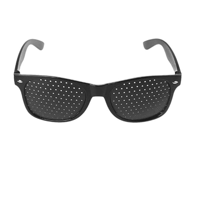 Sugra Anti-Myopia Pin Hole Eye Exercise Eyesight Improve Mens and Womens Sunglasses (Black) (B0D83H2P53) Amazon Price History, Amazon Price Tracker