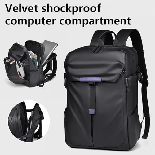 Three Layer Laptop Case 17.3inch Holds for 15.6inch Notebook Multifunctional for Commuting Business Trips Outdoor Black(Air bag version,Black)2