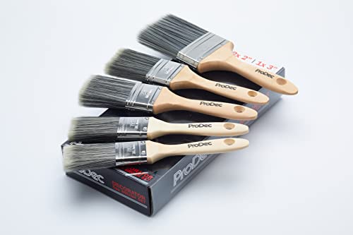 ProDec Decorator 5-teilig, Synthetisches Pinselset für Streicharbeiten – Ansicht 3