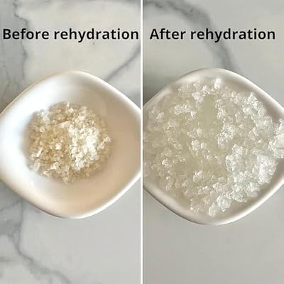Natural Probio Water Kefir Grains - Starter Culture Kit Fruit Kefir + Complete Guide, Recipe & Tips + Ebook Library Access + Customer Support (0.35 oz dehydrated / 2.12 oz rehydrated)