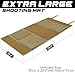 JIPIMON Shooting Mat with Tactical Water Resistant Carrying Bag, Extra Large Prone Padded Portable Roll Up Shooting Mats (Tan)
