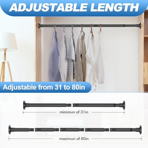 21% Off CorkLatta Black Shower Curtain Rod 31-80in - Image 5