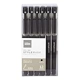 Foray - Pen - Gel Stick Pens with Soft Grips, Medium Point, 0. - 5.8' x 2.85' x 1.3'