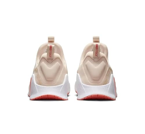 Nike NIKE Free Metcon 6 Women's Trainers Gym Fitness Workout Shoes, Guava Ice White Light Wild Mango, 10