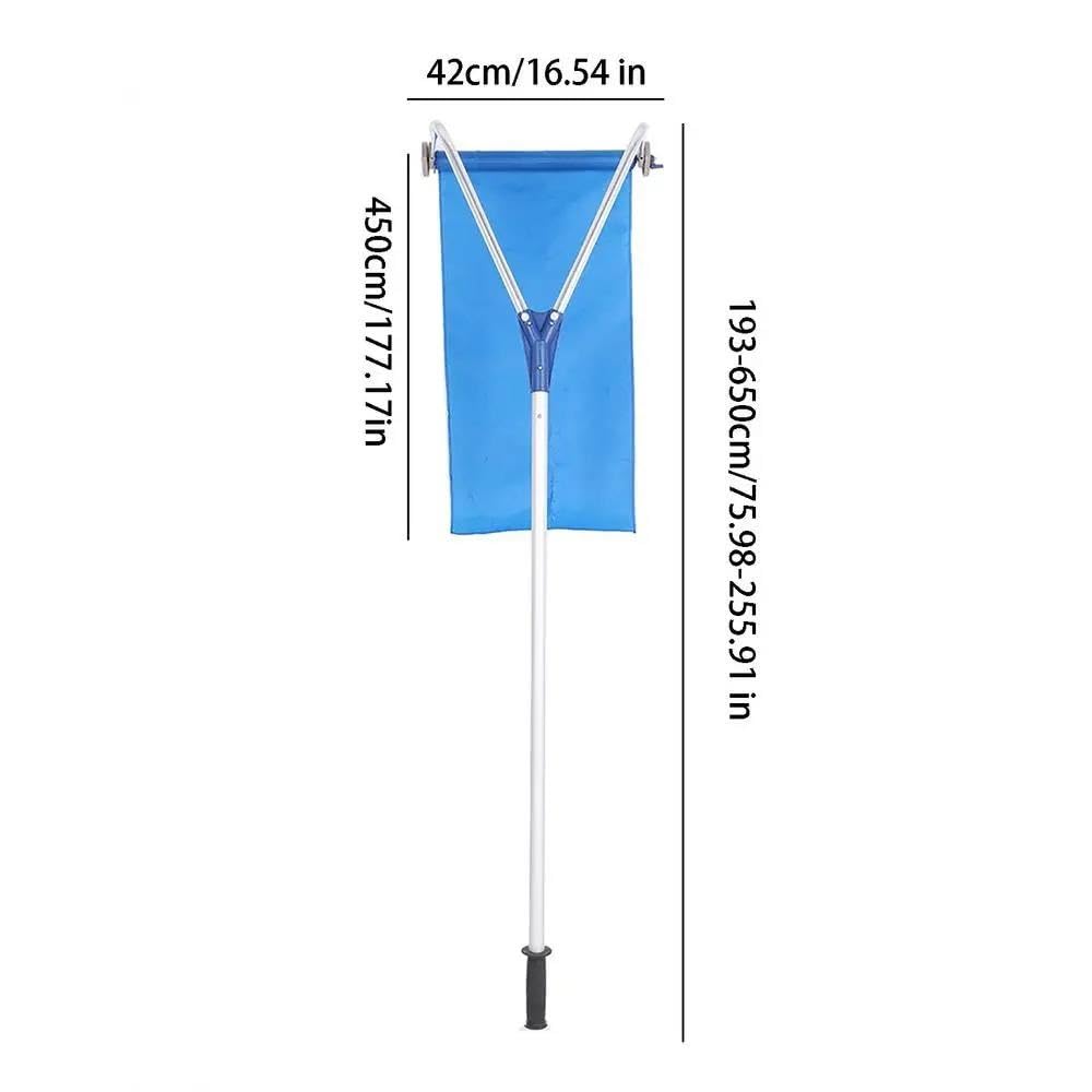 Rascador de hielo para coche 20 Ft Rastrillo De Techo Para Quitar La Nieve Herramienta Para Quitar Nieve Techo Con Mango Extensible Rascadores Nieve Para Techos Quita Hojas Nieve Rascadores de hielo p