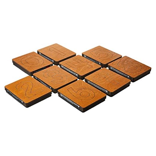 Ellison SureCut Die 16292-4IN, Block Number, 9 Pack, 5 7/8" x 4 7/8" x 1"
