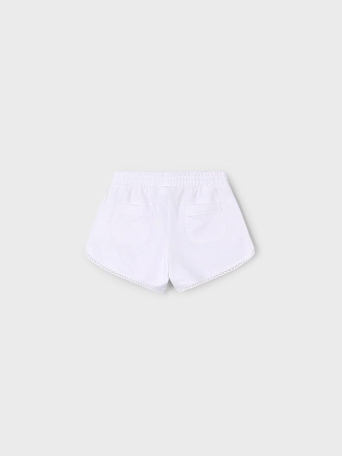 Mayoral Chenille Shorts for Girls White