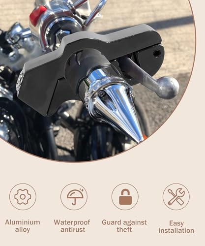 Bylikeho 1209CBFDYMS001 Motorcycle Lock, Heavy Duty Anti-Theft Bike Handlebar Lock,Car Accessories Handlebar Throttle Grip Brake Lever Security Motorcycle Locks,Ultimate Security thumb #3