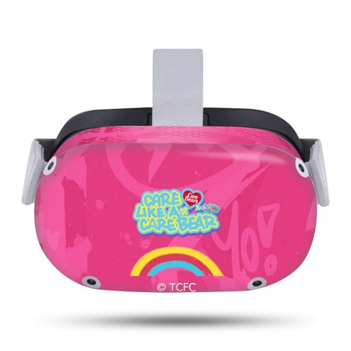 Autocollant Meta Quest 2 Vinyle Care Bears Peau de Protection Casque VR Rose
