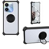 jioeuinly Case Compatible for Hisense Infinity H72 Pro HLTE271E Phone Case Cover [with 1* Tempered Glass Screen Protector] PC + Silicone [360 Metal Ring, Magnetic Car Mount] CSKB-HEI