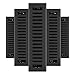 Imperial RG3437 Montezuma Decorative Floor Register, 2.25 x 12-Inch, Black Iron, 5 Pack