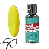 Brillenkratzer-Entferner, 35 ml, leistungsstarkes, schnell wirkendes Polieren, Brillen-Polierpaste mit optischer Klarheit, Brillenpflegeset für Sonnenbrillen, Lesebrillen