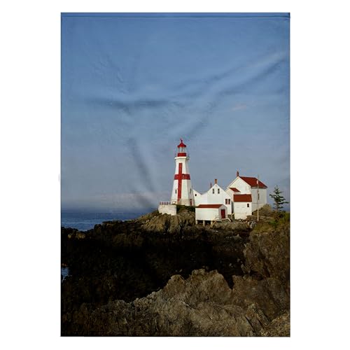3dRose 22x30 Bath Pool Towel East Quoddy Lighthouse Canada