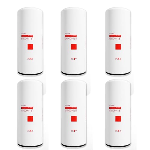 6PCS LF14000NN LF9080 Oil Filter/Lube Filter Compatible with Cummins ISX ISM QSX QSM QST ISX15 M11 Diesel EnginesReplaces 4367100 57746XD 600-211-1340 P559000 LF9001 BD7154