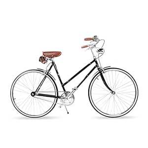 Complete Cruiser-fietsen, Rode retro fiets vrouwen stedelijke retro kunst en vrije tijd Valentijnsdag geschenk door…