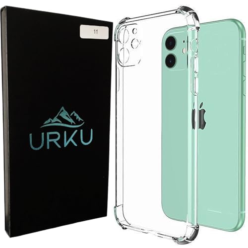 URKU Funda Transparente iPhone 11 6.1” Antigolpes – Antiarañazos - A Prueba de Golpes - con Protección de Cámara - Suave TPU Transparente (transparente-iphone11)