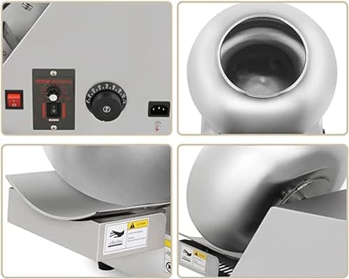 Mini Chocolate Coating Machine - Small Commercial Candy & Chocolate Polishing Machine, 2-5kg/H Capacity, Efficient Sugar Coating & Drying Solution for Confectionery