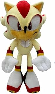 Sonic Plush, Super Sonic Plush, Super Shadow Plush Toys，Suitable for Birthday Gifts Game Fans(Super Shadow)