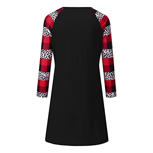 Vestido feminino preto de algodão, gola redonda, formal, para encontros, noite, baile, verão, outono