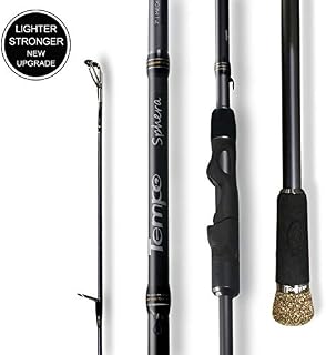 TEMPO Spinning Rod,Sphera-30 Ton Carbon Casting and Ultralight Fishing Rod,Fuji Reel Seat,Durable Stainless